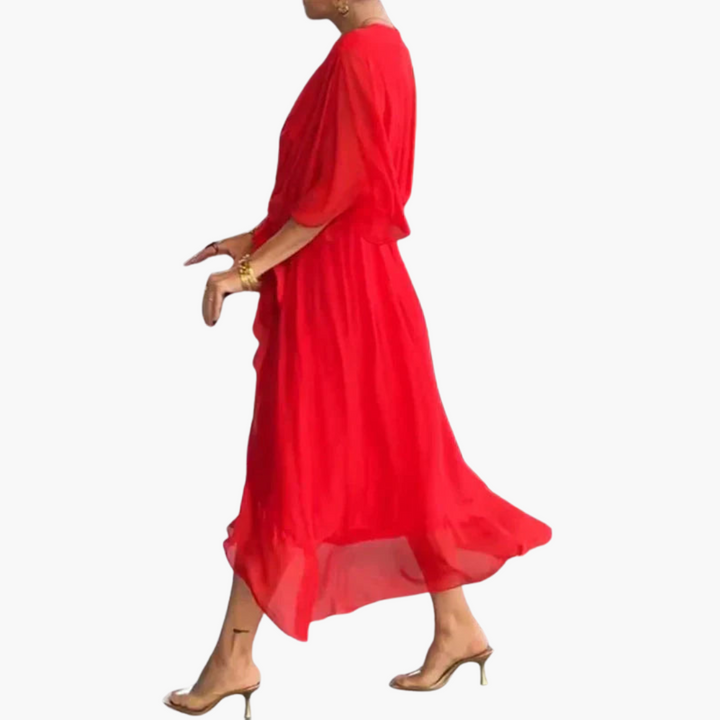 Indie | Women’s V-Neck Chiffon Dress