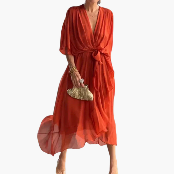 Indie | Women’s V-Neck Chiffon Dress
