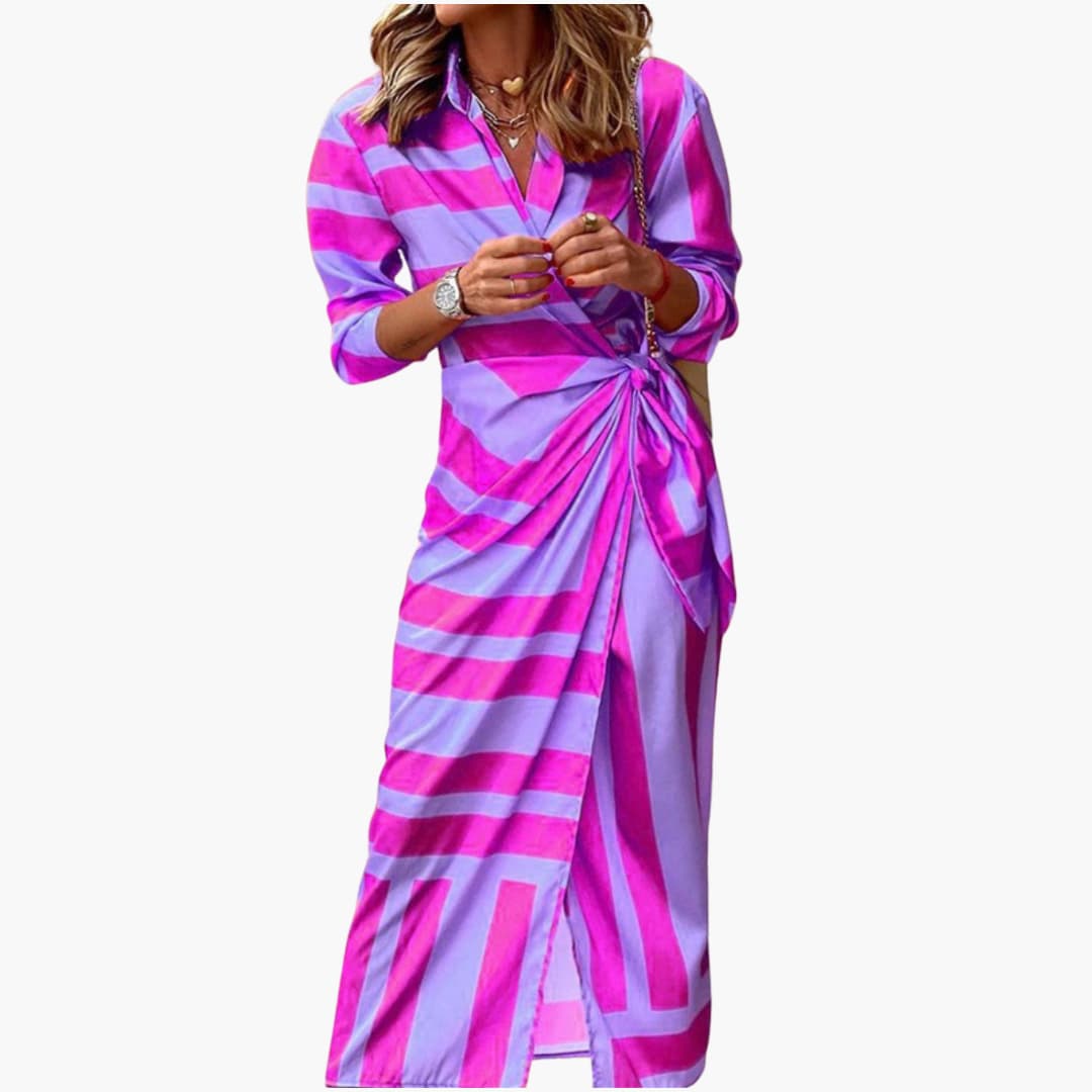 Leah | Printed Wrap Dress