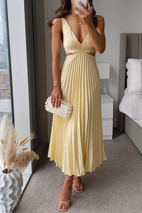 Sophie | Pleated Neckline Dress