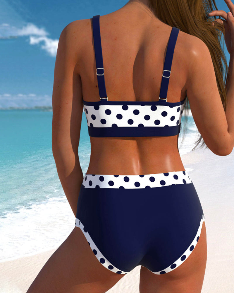 Liesbeth | High-Waisted Polka Dot Bikini