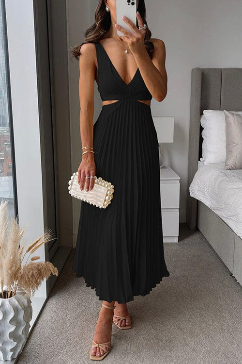 Sophie | Pleated Neckline Dress