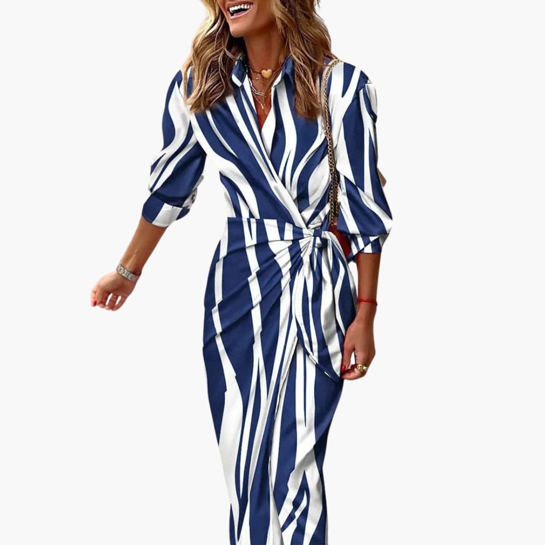 Leah | Printed Wrap Dress