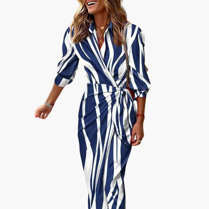 Leah | Printed Wrap Dress