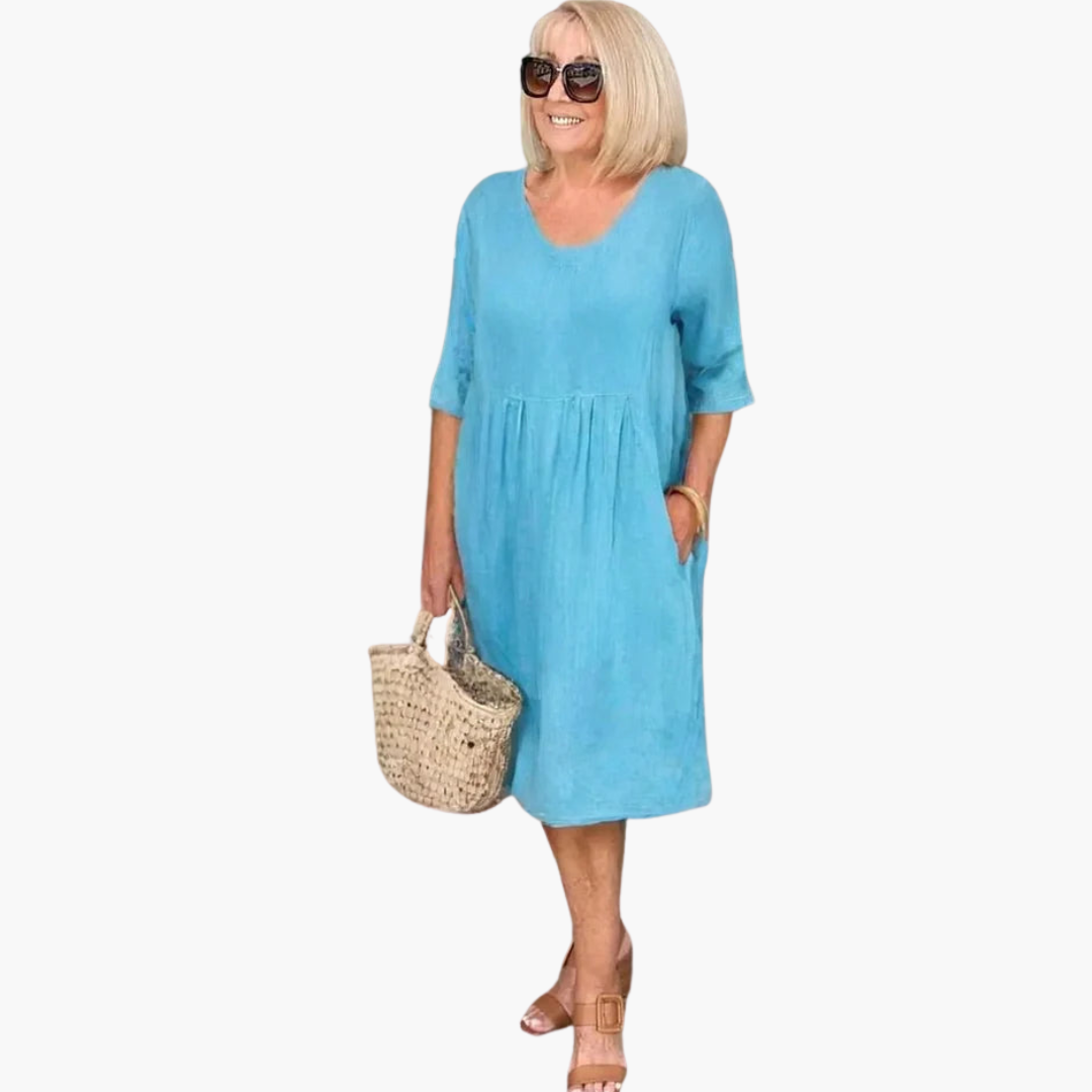 Audrey | Casual Pocket Tunic Dress
