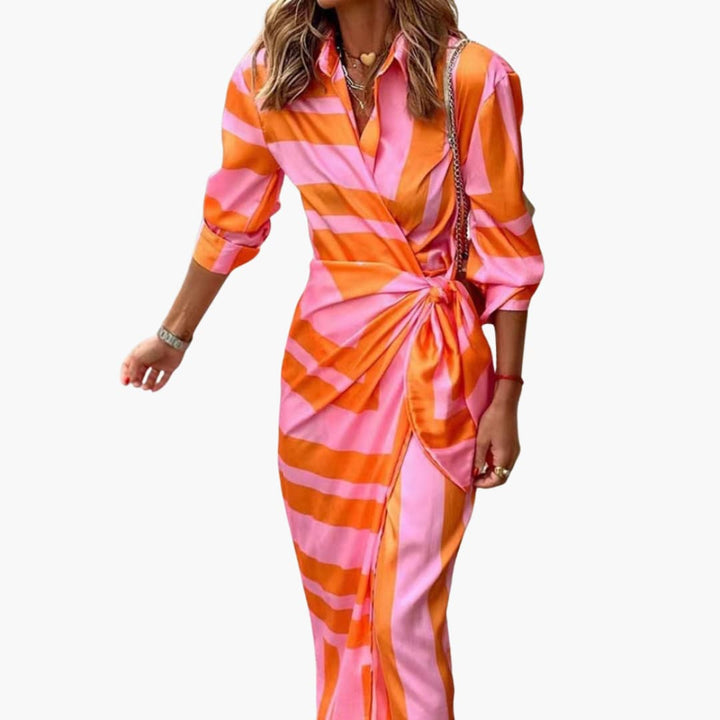 Leah | Printed Wrap Dress