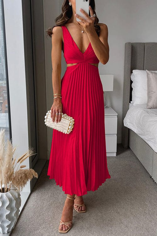 Sophie | Pleated Neckline Dress