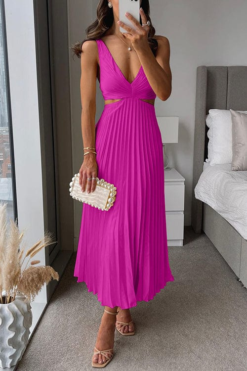 Sophie | Pleated Neckline Dress