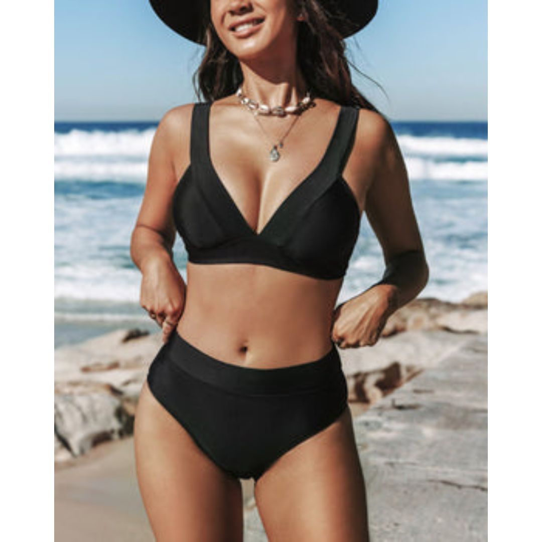 Hilde | High Neck Swimsuit Vita Alta