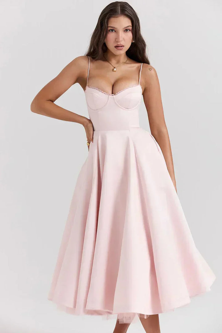 Minerva - Luxury Spaghetti Strap Princess Dress